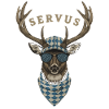 Alpen Hirsch Servus Hirschgeantler Tracht Oktober
