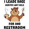 Beaver Coffee Break Illustration