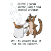Kaffee Notfall Beutier Eichhörnchen Kippe 