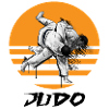 Judo-Kampfkunst Motiv mit Dynamik
