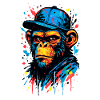 The Monkey Dance | Street Art Monkey