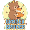 Cute Bear and Fox Sibling Design