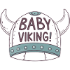 Bébé Viking Casque Illustré