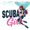 Scuba Girl Diver Design