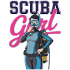 Scuba Girl Diver Design