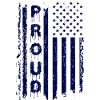 American flag with graffiti style