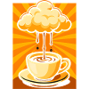 Surreal Cloud Coffee Burst