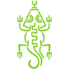 Tribal Green Lizard