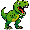 Jungle Dino Cartoon Design