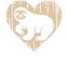 Cute Sloth Heart Design
