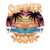 Summer Mom Beach Cocktail Sunset