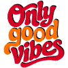 Positive Vibes Hand Lettered Design