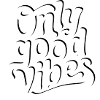 Positive Vibes Hand Lettering Design