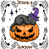 Sleepy Cat Halloween _Dekoriert
