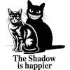 Shadow Cats Silhouette Duo