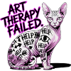Cat Art Therapy Fail