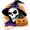 Hallowen_skull_and_pumpkin