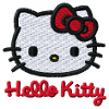 Hello Kitty Portrait brodé