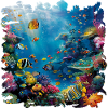 Bunte Meereswelt Unterwasserlandschaft