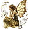 Noble fairy with butterfly wings