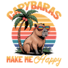 Funny aesthetic Kawaii Capybara