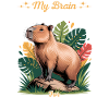 Funny aesthetic Kawaii Capybara