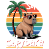 Funny aesthetic Kawaii Capybara