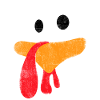thanksgiving Party - Funny Turkey face