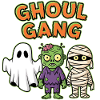 Ghoul Gang Ghost Zombie Mummy Halloween