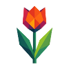 Tulpe | bunt geometrisch