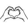 Herz Handzeichen – Love Symbol