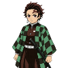 Hero Checkerboard Kimono Green Saber
