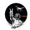 Weltraumheld mit Friedenshand