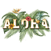 Aloha Tropics Font with Palm Trees