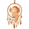 Christmas Axolotl – Dreamcatcher Design