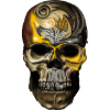 Ornament Skull Gold Filigree