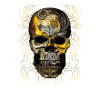 Golden Skull Ornament