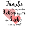 Family Love Saying Quote Design