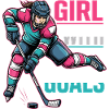 Girl With Goals Hockey Woman