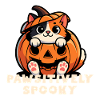 Pawsitively Spooky Chat citrouille