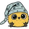 Casquette Chick Star Design Kawaii
