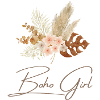 Boho Girl Floral Wreath