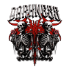 Dark skeletons in gothic style