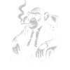 Cigar Ape in Suit