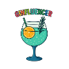 GinInfluencer Cocktail Illustration Gin