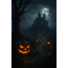 Halloween, citrouille, gothique, horreur