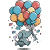 Ballon Elefant Fantasie