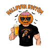 Halloween Pumpkin Head Beer Hero