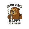 Chill Bear Cartoon Design