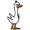 Angry goose